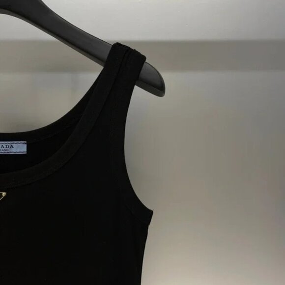 Prada Black Fitted Tank Top - Picture 7 of 7